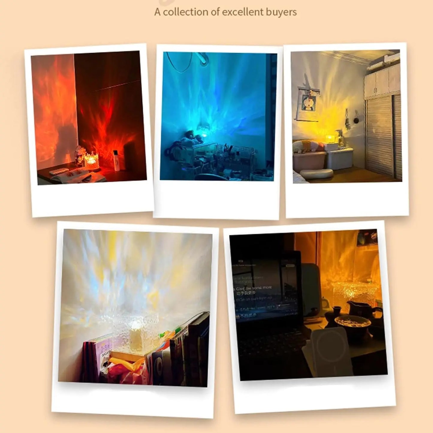 Ocean Wave Projector Lamp. 16 COLORS