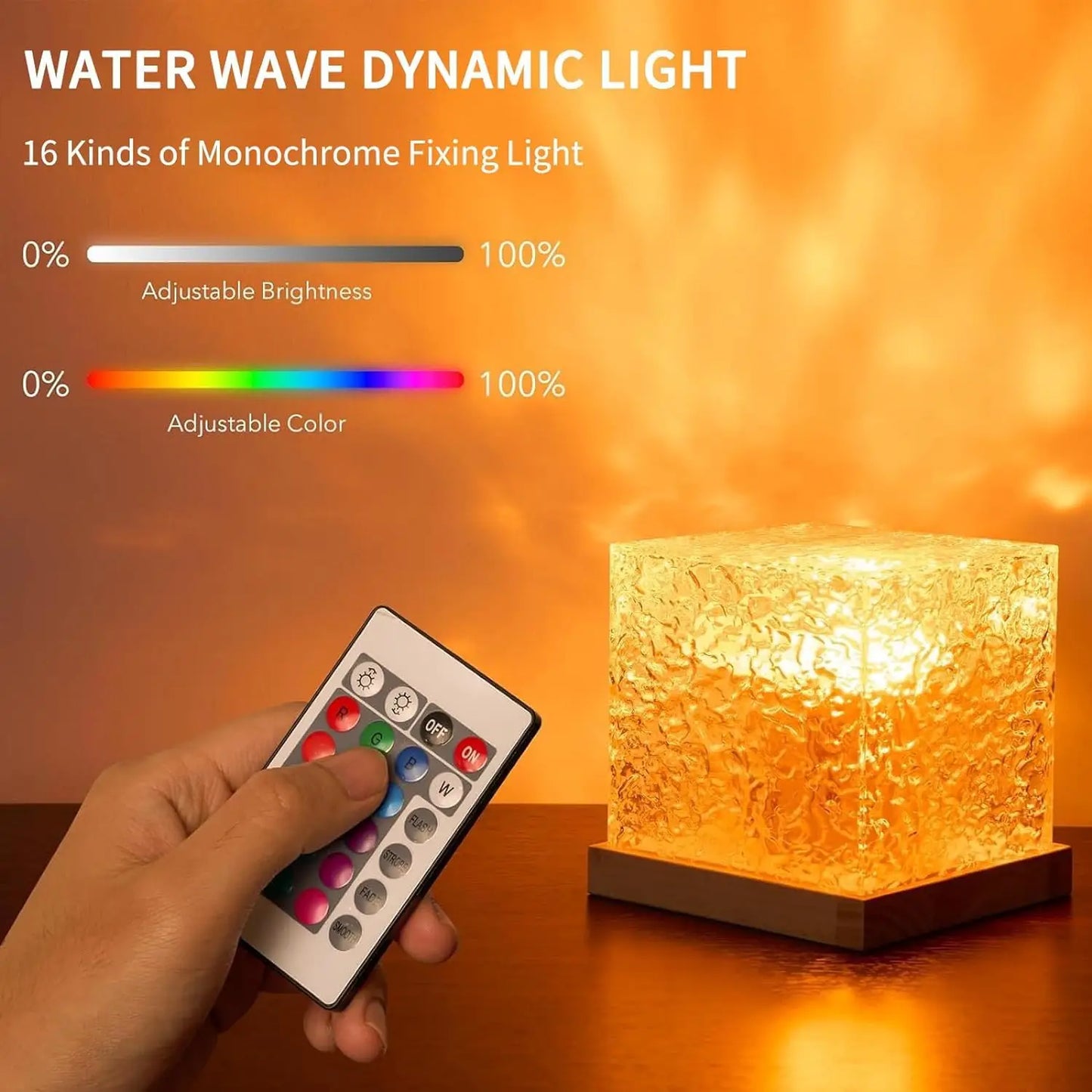 Ocean Wave Projector Lamp. 16 COLORS