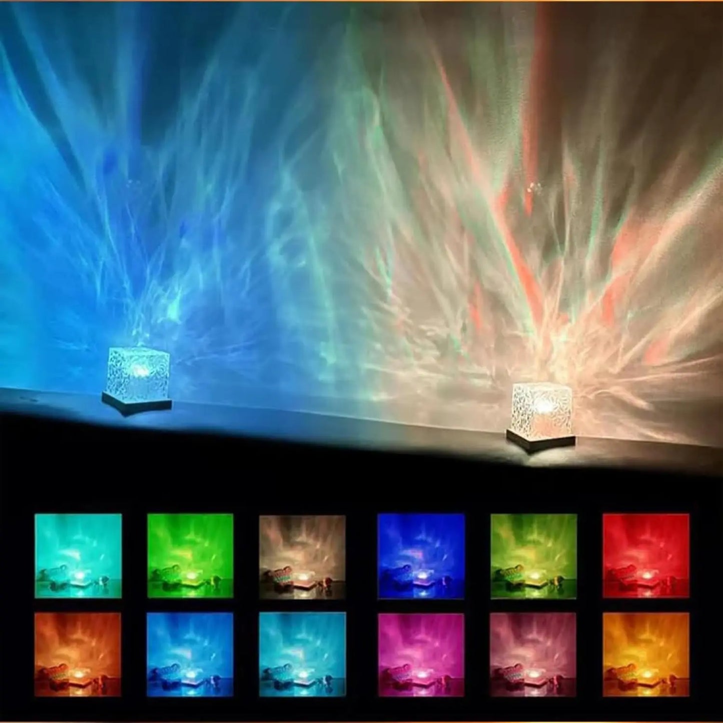 Ocean Wave Projector Lamp. 16 COLORS