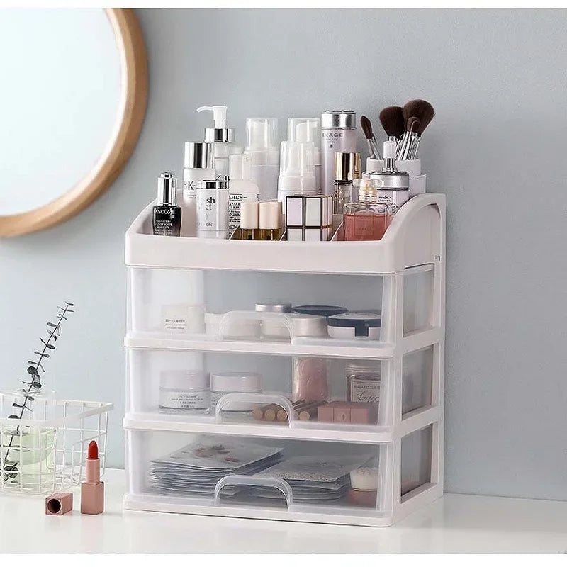 Stylish Makeup & Jewelry Organizer with Drawers