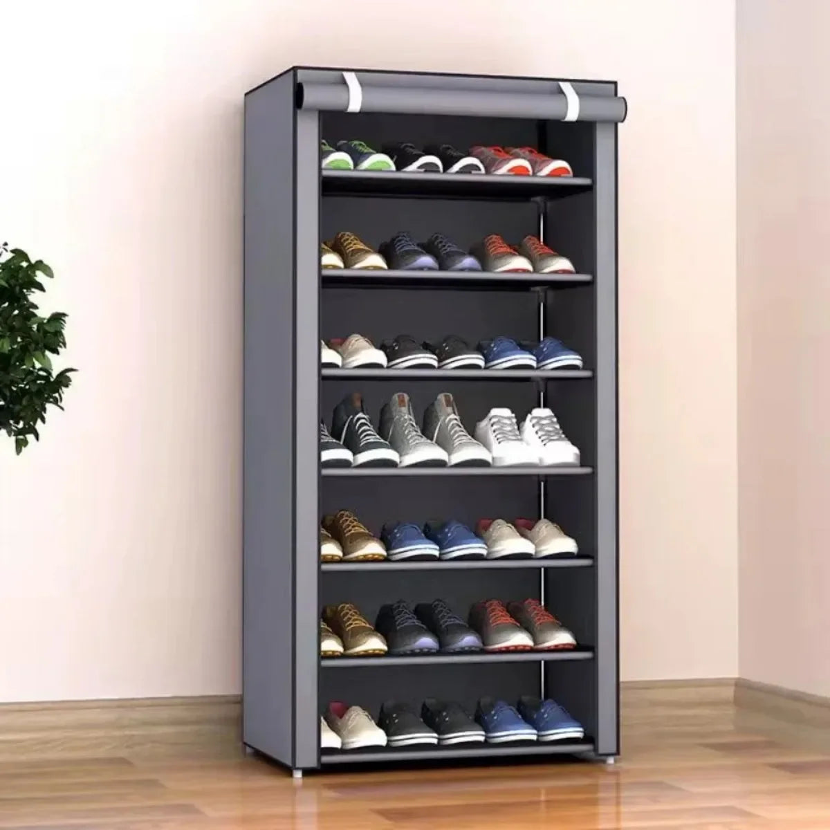 Dustproof Multilayer Shoe Rack – Space-Saving Organizer